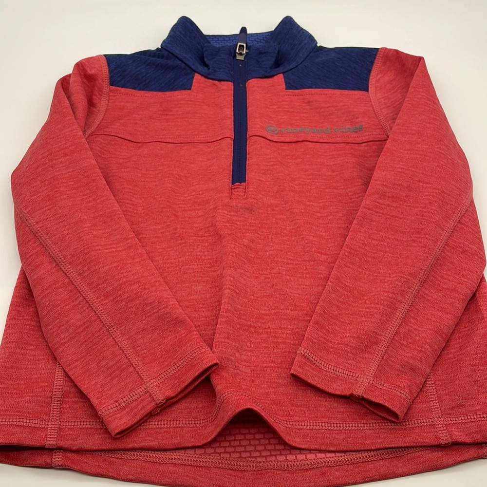 Kids Vineyard Vines Performance 1/4 zip long sleeve pull over - size 5